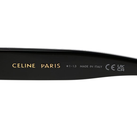 Celine Triomphe CL40262U Black 53mm square sunglasses. Preowned. - Picture 6 of 7